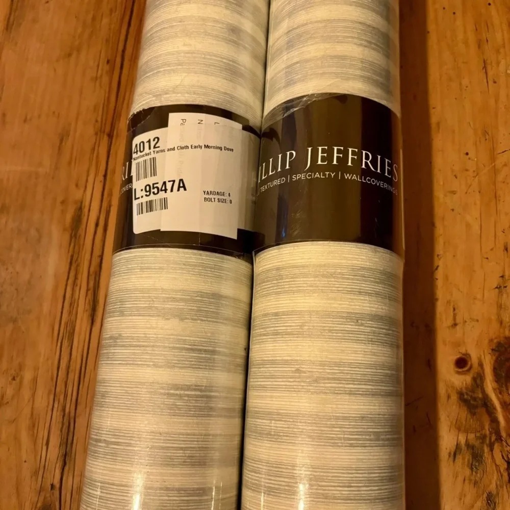 8YD PHILLIP JEFFRIES 5257 Bermuda Hemp Pear Green Artisanal Grasscloth Wallpaper